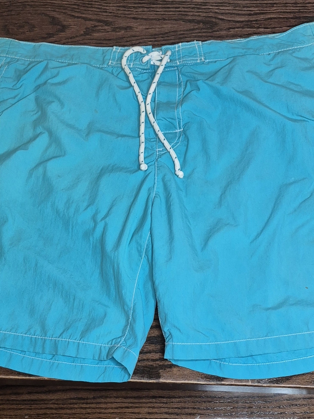Men's Turquoise Swim Shorts with Drawstring - Picture 2 of 13